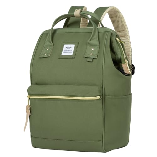 Bebowden Travel Laptop Backpack for Women Men College Bag Business Work Anti Thef Water Resistant Casual Daypack Fits 14 Inch Laptop Green