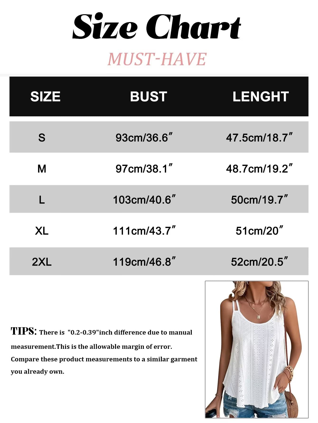 KKJ Womens Fashion Tank Tops Eyelet Embroidery Sleeveless Camisole Scoop Neck Loose Casual 2024 Summer Clothes Flowy Shirts White